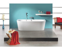 Freistehende Doppelbadewanne Ottofond Messina 703801 180x79x44 cm weiß