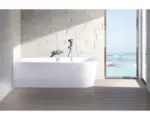 Hornbach Freistehende Raumsparbadewanne Ottofond Messina Corner 703803 178x78x44 cm weiß