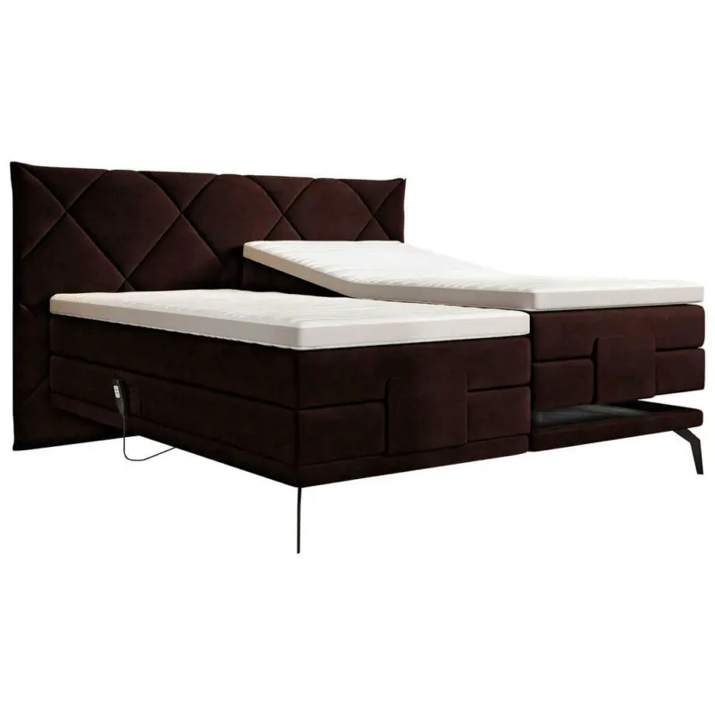 Boxspringbett 160/200 cm in Braun