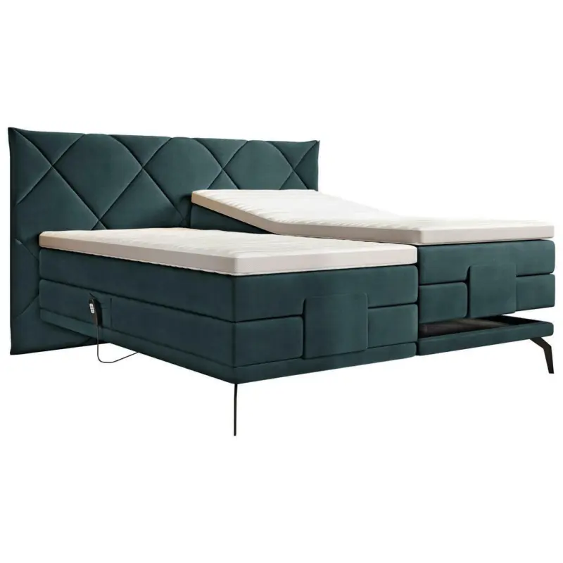 Boxspringbett 180/200 cm in Türkis