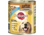 Hornbach Hundefutter nass, Pedigree Adult mit 3 Sorten Geflügel - Classic 800 g
