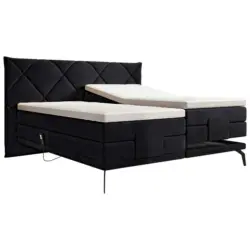 Boxspringbett 180/200 cm in Anthrazit