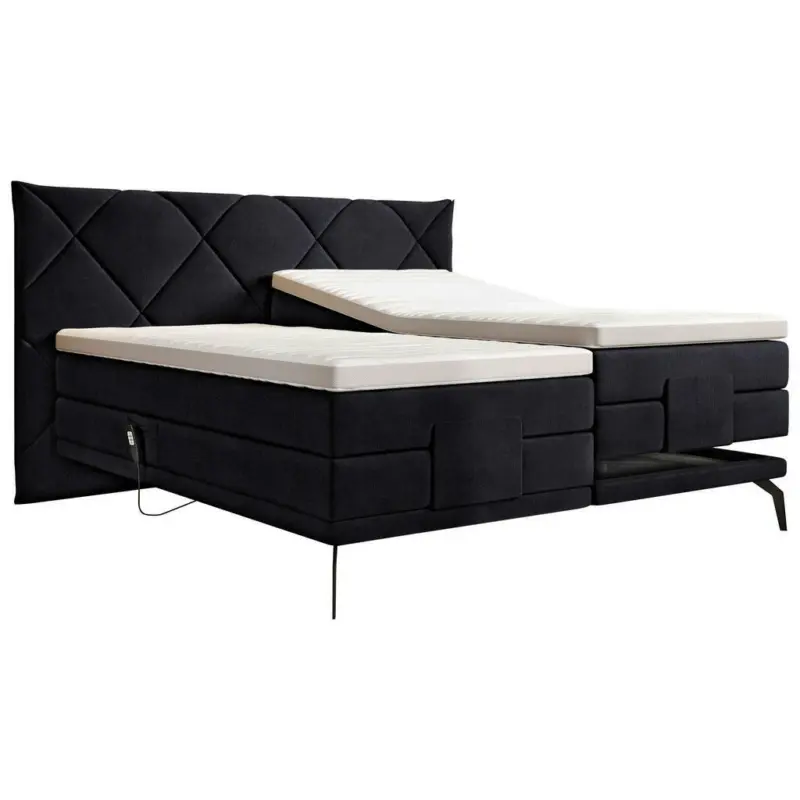 Boxspringbett 180/200 cm in Anthrazit