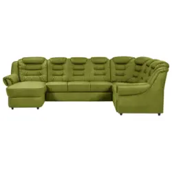 Wohnlandschaft in Chenille Grün