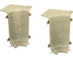 Hornbach Innenecken für Klemm-Sockelleiste mit Kabelkanal Nussbaum oliv 50 mm