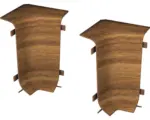 Hornbach Innenecken für Klemm-Sockelleiste mit Kabelkanal nussbaum 50 mm