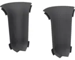 Hornbach Innenecken für Kabelkanal-Sockelleiste dunkelgrau 60 mm