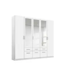 Drehtürenschrank in Weiß