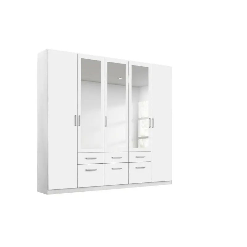 Drehtürenschrank in Weiß