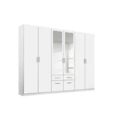 Drehtürenschrank in Weiß