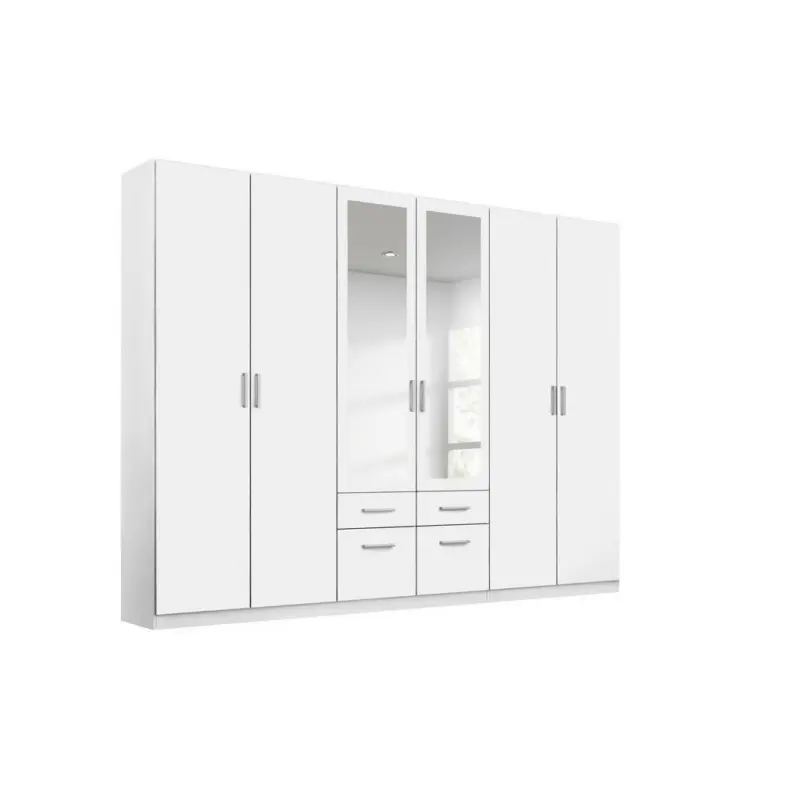 Drehtürenschrank in Weiß