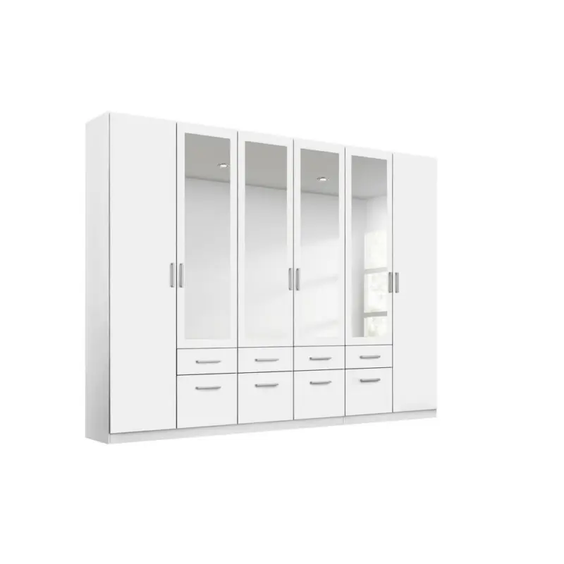 Drehtürenschrank in Weiß