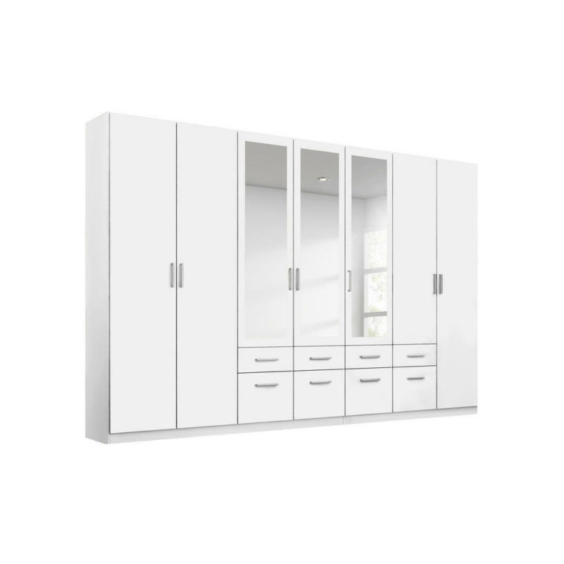 Drehtürenschrank in Weiß