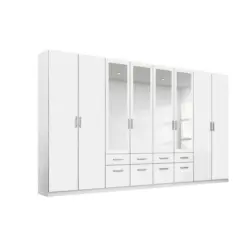 Drehtürenschrank in Weiß