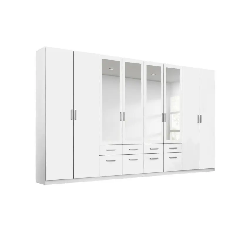 Drehtürenschrank in Weiß