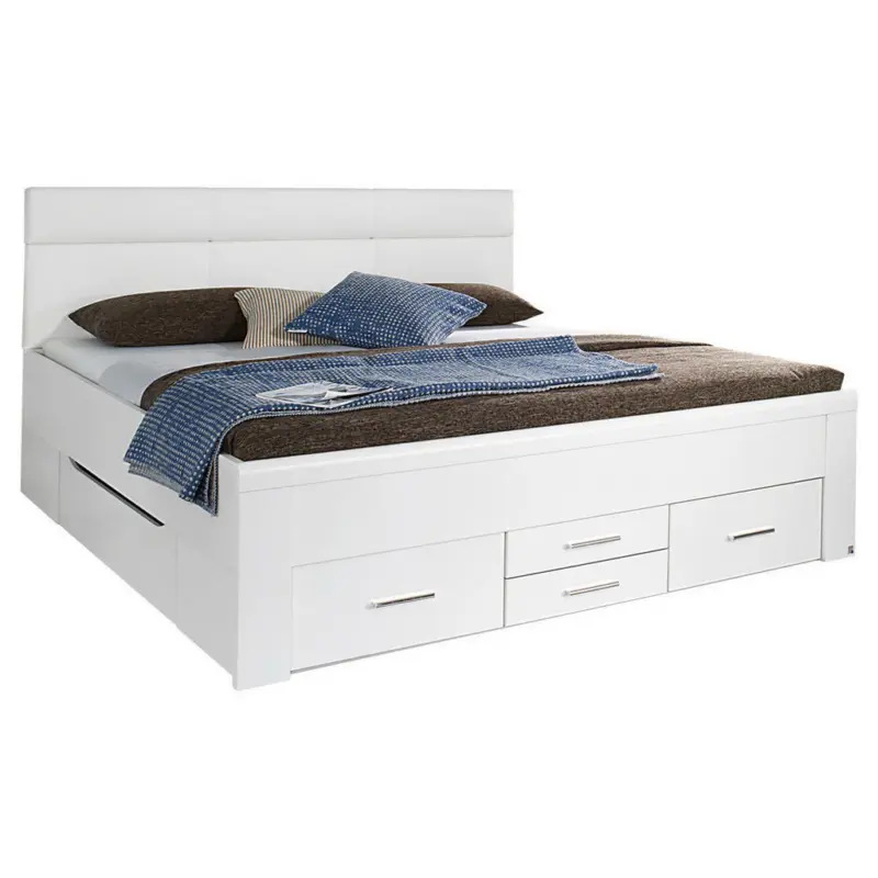 Bett 160/200 cm in Weiß