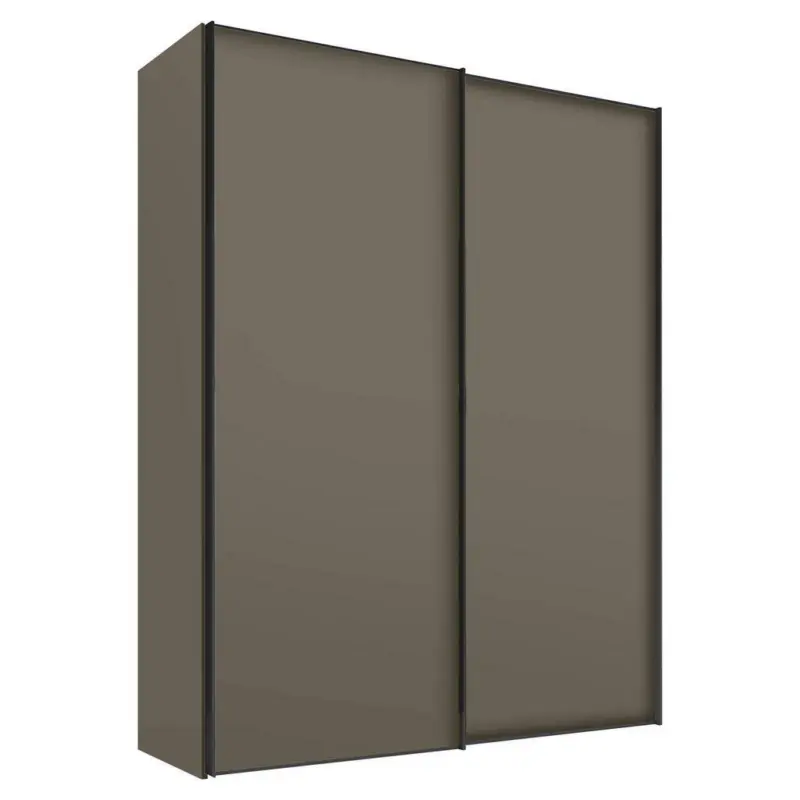 Schwebetürenschrank in Mokka