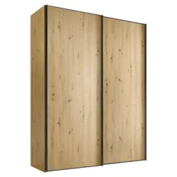 Schwebetürenschrank in Eiche Artisan