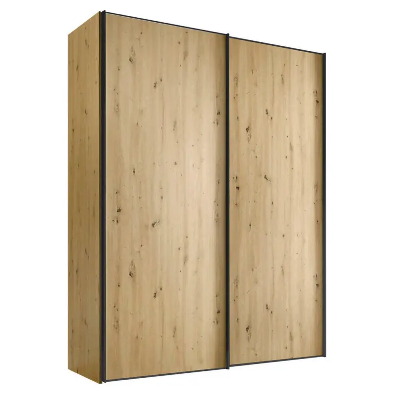 Schwebetürenschrank in Eiche Artisan