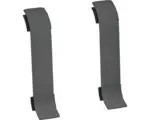 Hornbach Verbinder für Kabelkanal-Sockelleiste dunkelgrau 60 mm