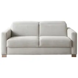 Schlafsofa in Chenille, Flachgewebe Beige