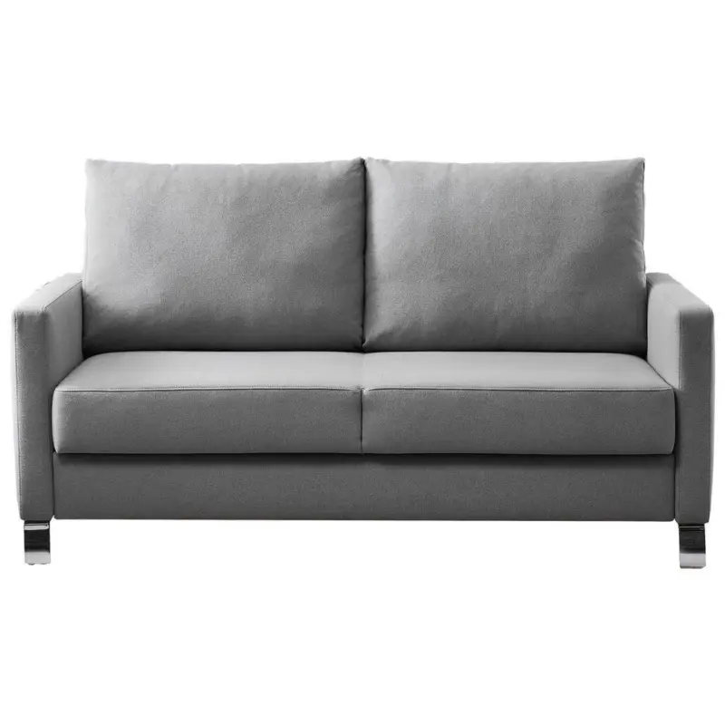Schlafsofa in Flachgewebe Hellgrau
