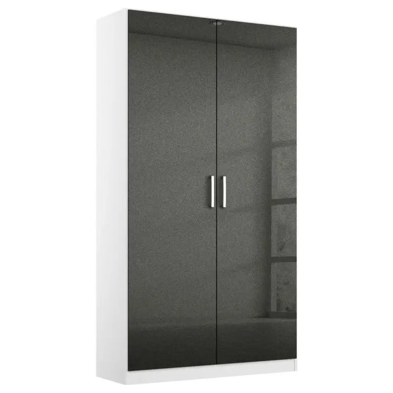 Drehtürenschrank in Weiß