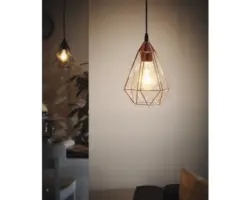 Pendelleuchte Tarbes oval kupferfarben Ø 175 mm