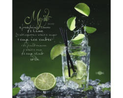 Glasbild Mojito 50x50 cm GLA1103