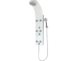 Glas-Duschpaneel Avital Universum mit Einhebelmischer weiß