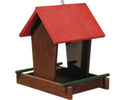 Futterhaus mit Futtersilo zum Aufhängen mit Haken 20x16x21 cm