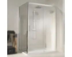 Duschseitenwand für Gleittür Schulte Kristall/Trend 800x1850 mm Echtglas Klar hell chromoptik