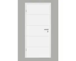 Innentüre Pertura Perla Typ 17 Weißlack 90x203 cm links