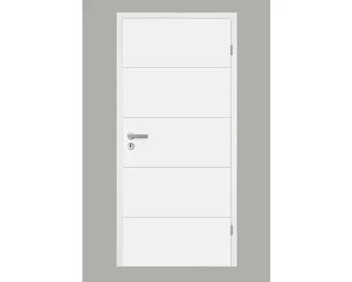 Innentüre Pertura Perla Typ 17 Weißlack 85x203 cm rechts