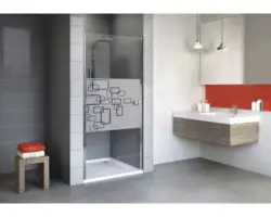 Drehtür für Nische Schulte Alexa Style 2.0 900x1920 mm Dekorglas Softcube chromoptik