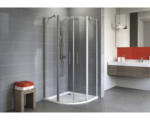 Hornbach Runddusche mit Drehtür Schulte Alexa Style 2.0 Radius 500 mm 900x900x1920 mm Echtglas Klar hell alunatur