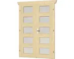 Hornbach Doppeltür für Gartenhaus 28 mm SKAN HOLZ Milchglas vollverglast 123,4x193 cm, natur