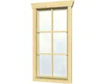 Hornbach Einzelfenster für Gartenhaus 28 mm SKAN HOLZ Anschlag rechts 57,5x123,5 cm, natur