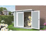 Hornbach Gartenschrank Bertilo Multi-Box 3 200x82x163 cm hellgrau