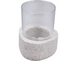 Zahnputzbecher Form & Style Dreieck beige