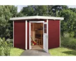 Hornbach Blockbohlen-Eckhaus weka 229 mit Fußboden 239 x 235 cm schwedenrot