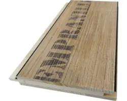 3-Schicht U-Profil Fichte hell bedruckt 19x146x2500 mm