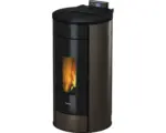 Hornbach Pelletofen FreePoint Globe Stahl mokka 11,0 kW