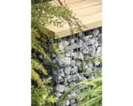 Hornbach Gabionen Bank bellissa 55 x 55 x 54 cm mit Sitzauflage