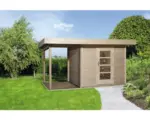Hornbach Gartenhaus weka Finline Profil Gr.3 mit Fußboden und Schleppdach 295 x 300 cm natur