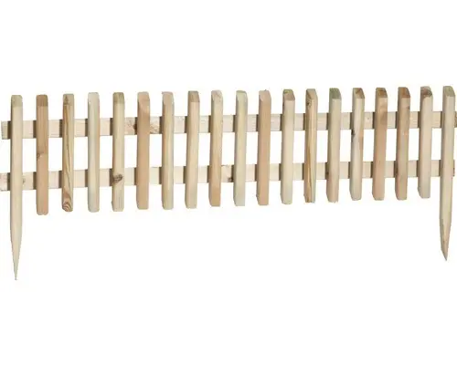 Mini-Staketenzaun 115x28/45 cm