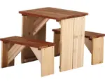 Hornbach Kinder-Picknicktisch axi ZidZed Holz 90x45x45 cm braun