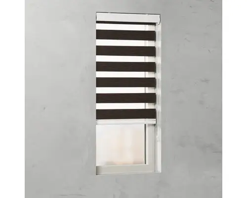 Soluna Doppelrollo D-R8 mit Kassette Struktur braun 90x240 cm