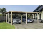 Hornbach Doppelcarport weka Optima 603x612 cm kesseldruckimprägniert