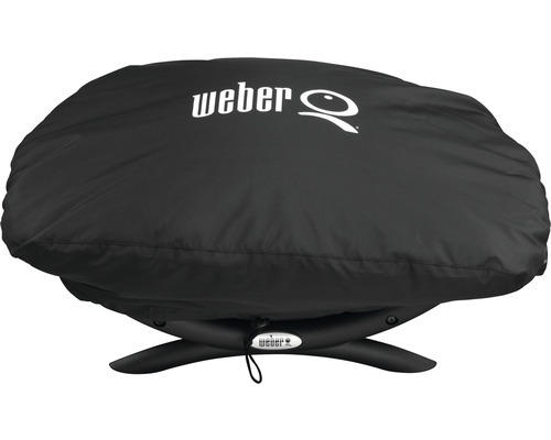 Weber Abdeckhaube Grillabdeckung Abdeckhaube Wetterschutzhaube für Q100-/1000 wasserabweisend Polyester schwarz